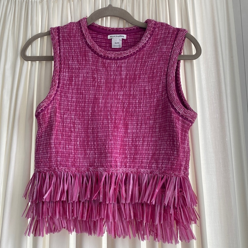 Club Monaco - size XS - pink tank top - super fun, great material